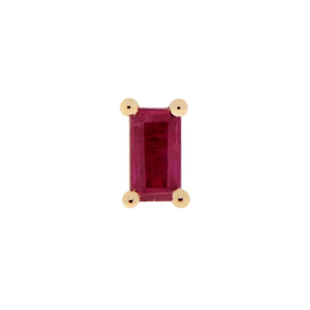 threadless: "Joey" End in Gold with Faceted Genuine Gemstones