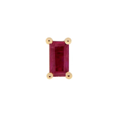 threadless: "Joey" End in Gold with Faceted Genuine Gemstones