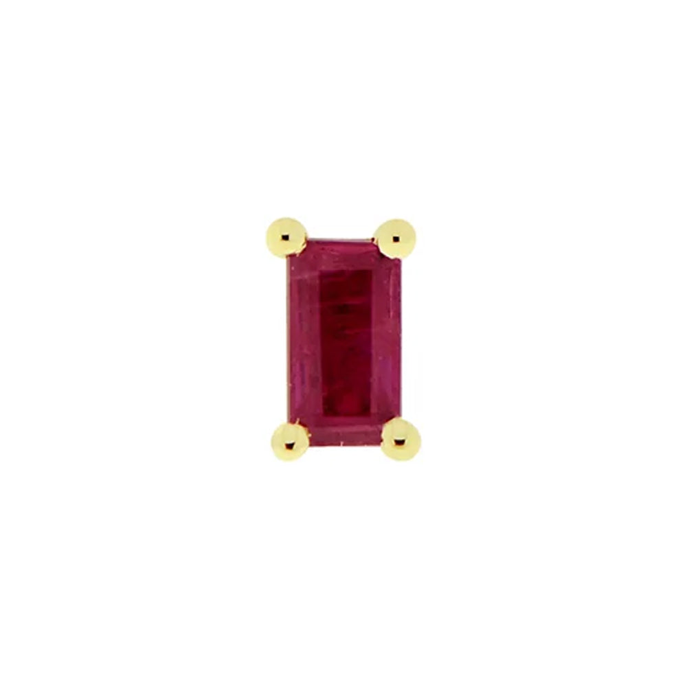 threadless: "Joey" End in Gold with Faceted Genuine Gemstones