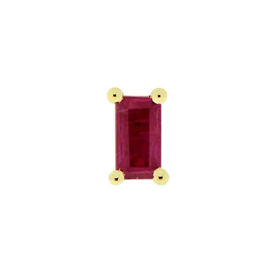 threadless: "Joey" End in Gold with Faceted Genuine Gemstones