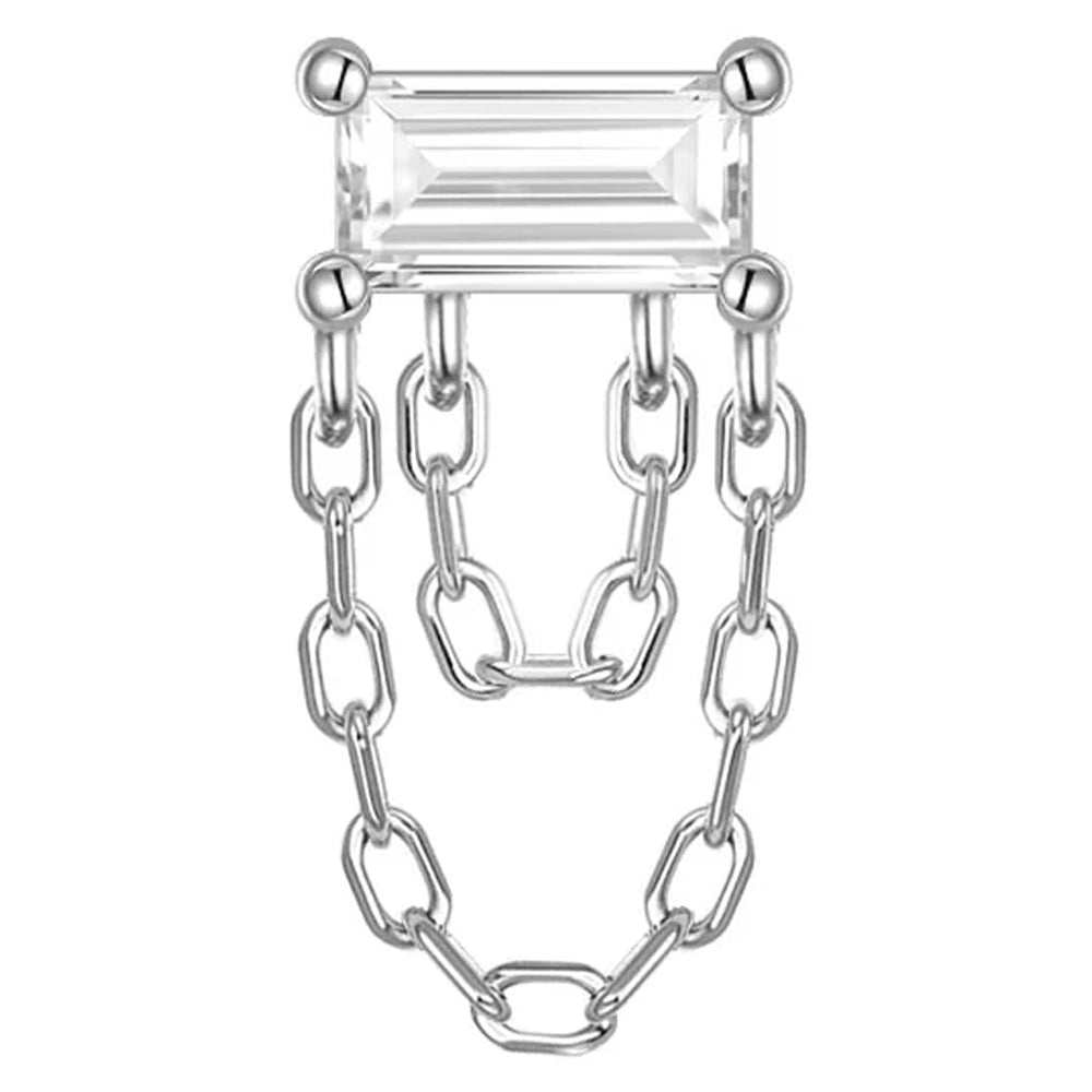 threadless: "Hazel" End with Chains in Gold with Diamond
