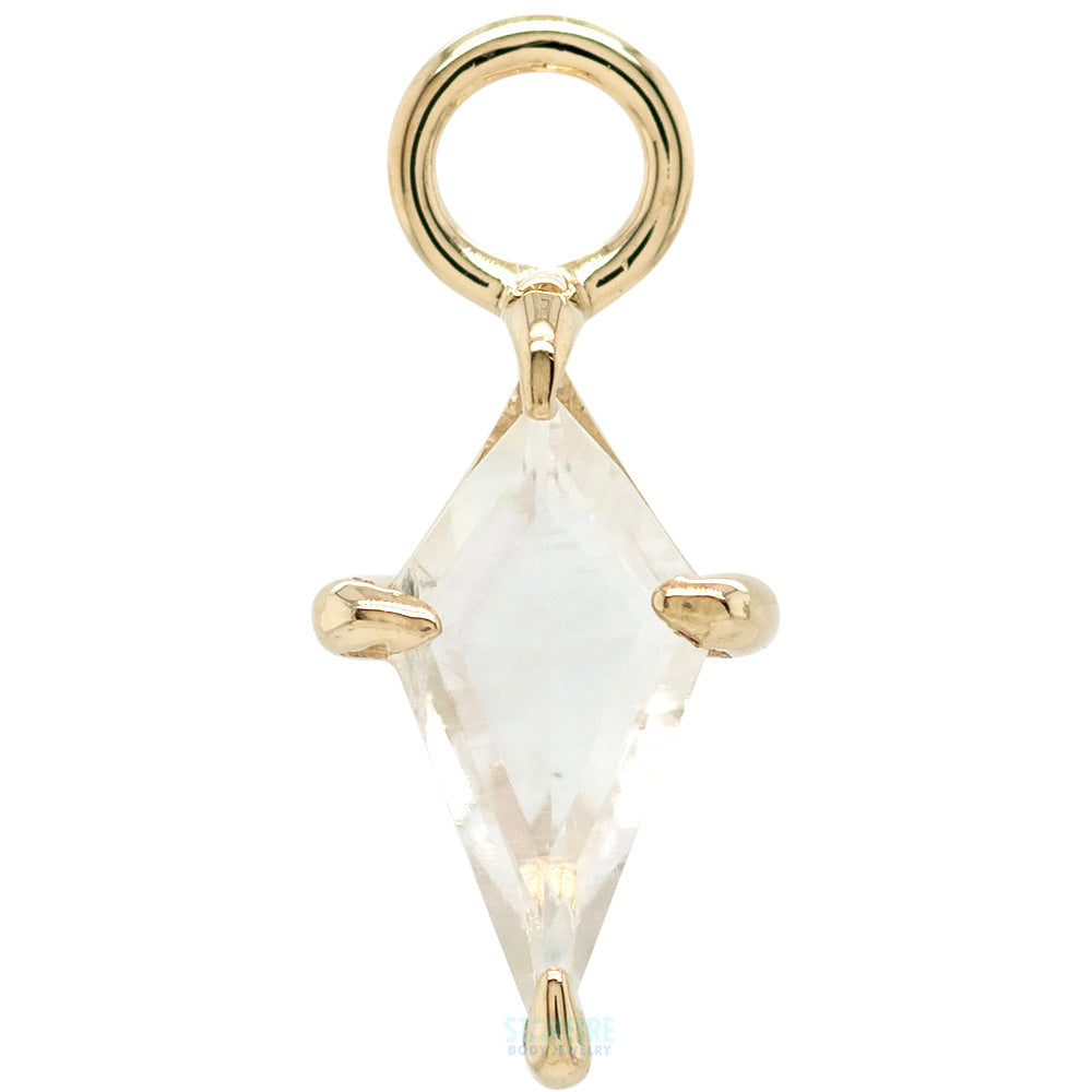 "Jace" Charm in Gold with Gemstone