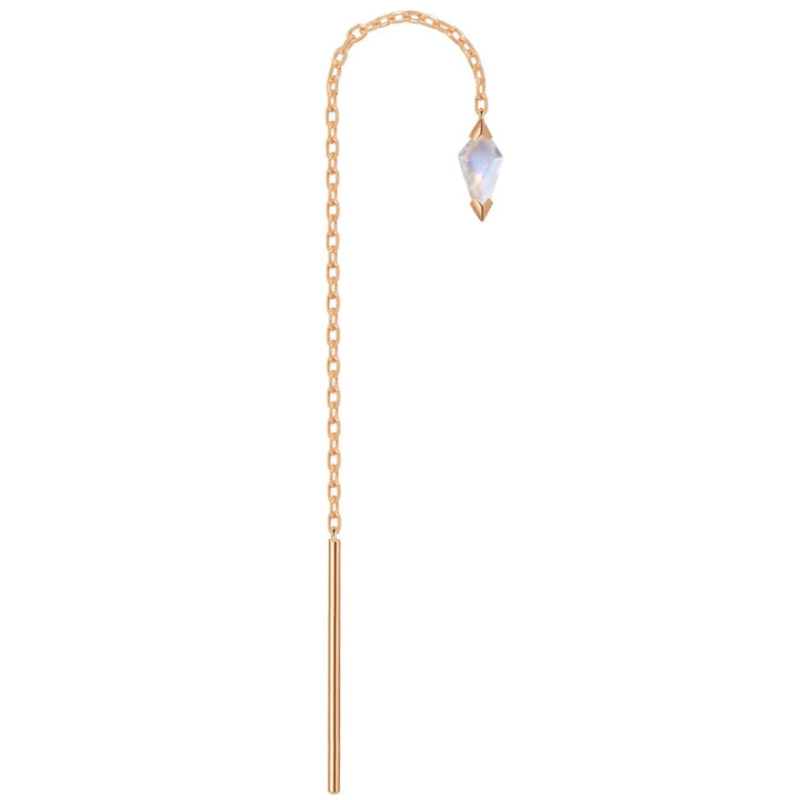 "Jace" Threader in Gold with Moonstone