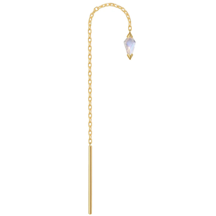 "Jace" Threader in Gold with Moonstone