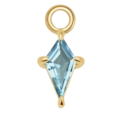 "Jace" Charm in Gold with Gemstone