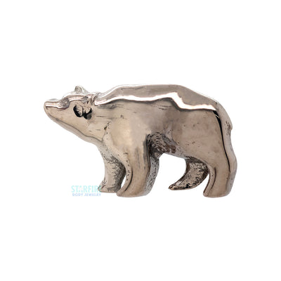 Bear Threaded End in Gold