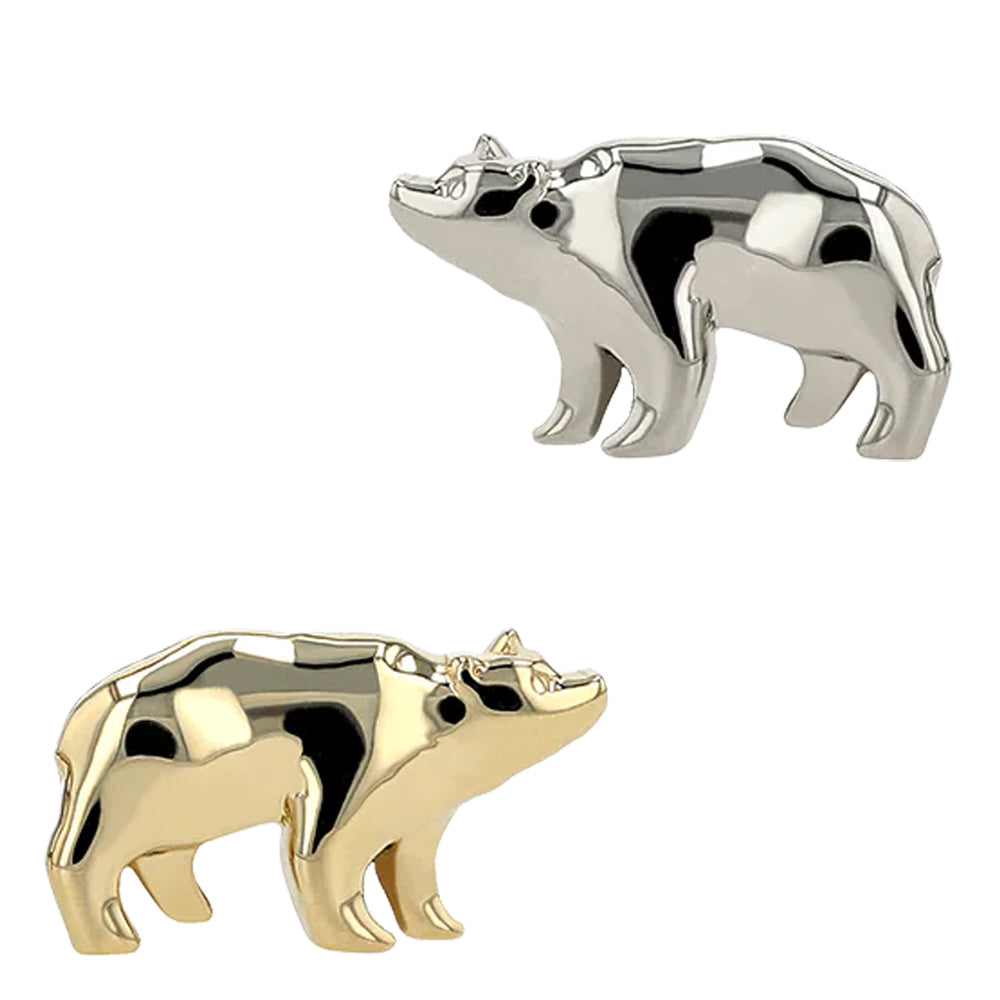 Anatometal threadless: Bear End in Gold – Starfire Body Jewelry Company