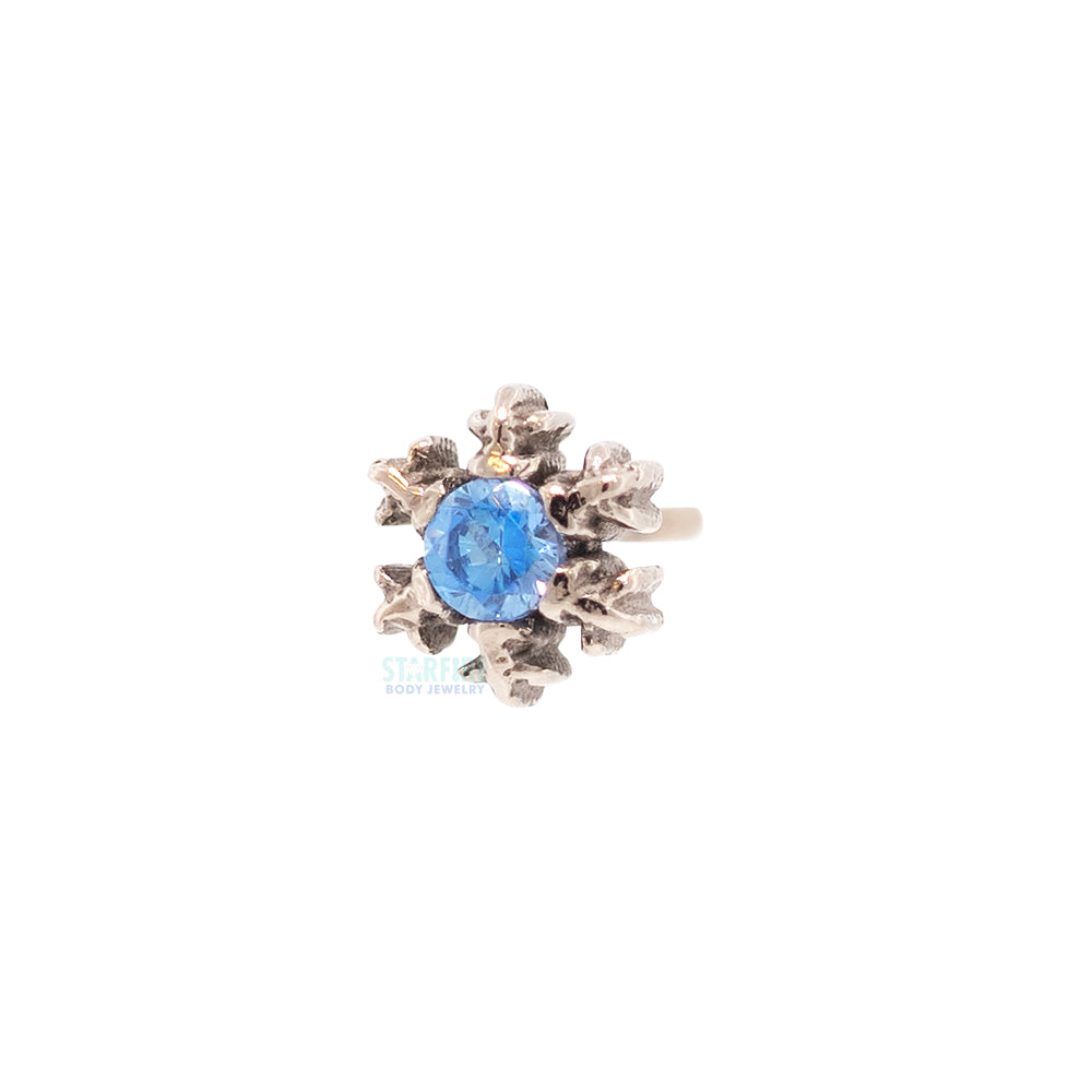 3mm "Winterglow" Threaded End in Gold with Brilliant-Cut Gem