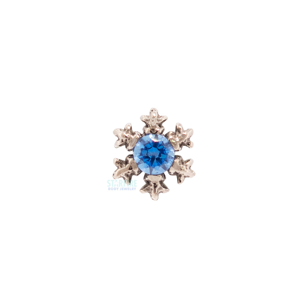 3mm "Winterglow" Threaded End in Gold with Brilliant-Cut Gem