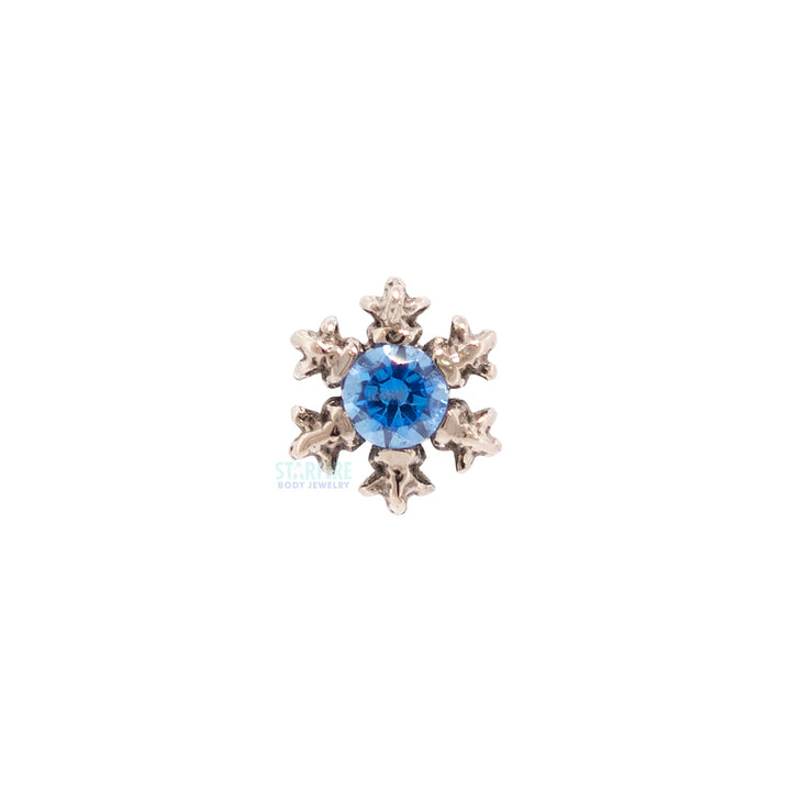 3mm "Winterglow" Threaded End in Gold with Brilliant-Cut Gem