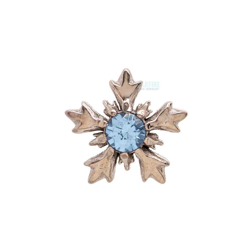 5mm "Winterglow" Threaded End in Gold with Brilliant-Cut Gem