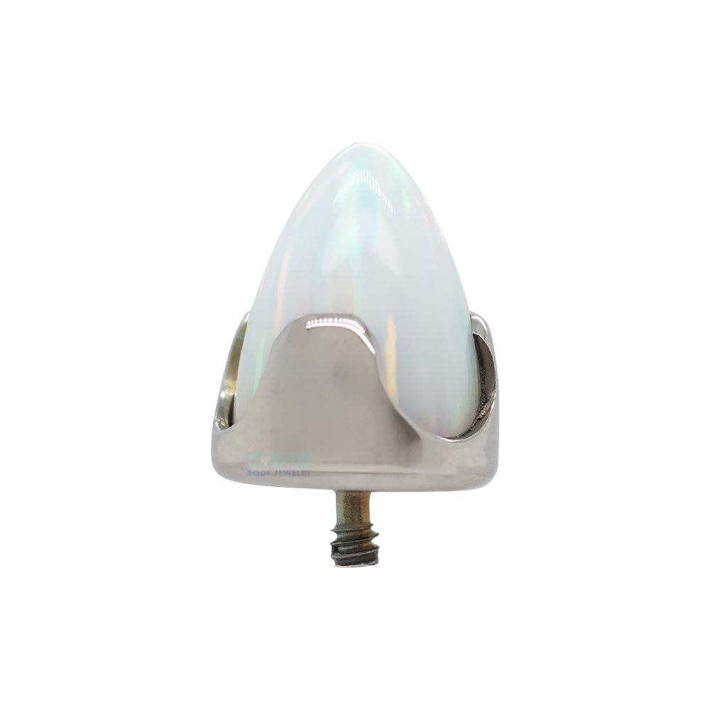 Prong-Set Opal Bullet Threaded End