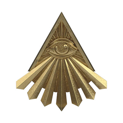 "Eye of Providence" Threaded End in Gold