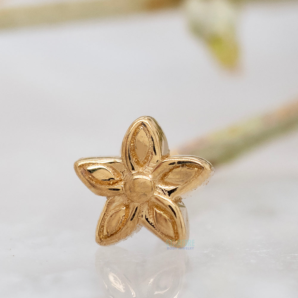 threadless: Tiny Hibiscus Pin in Gold