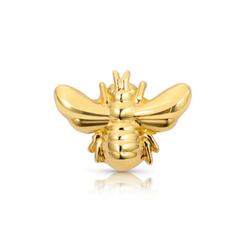 "Honey Bee Mine" Threaded End in Gold