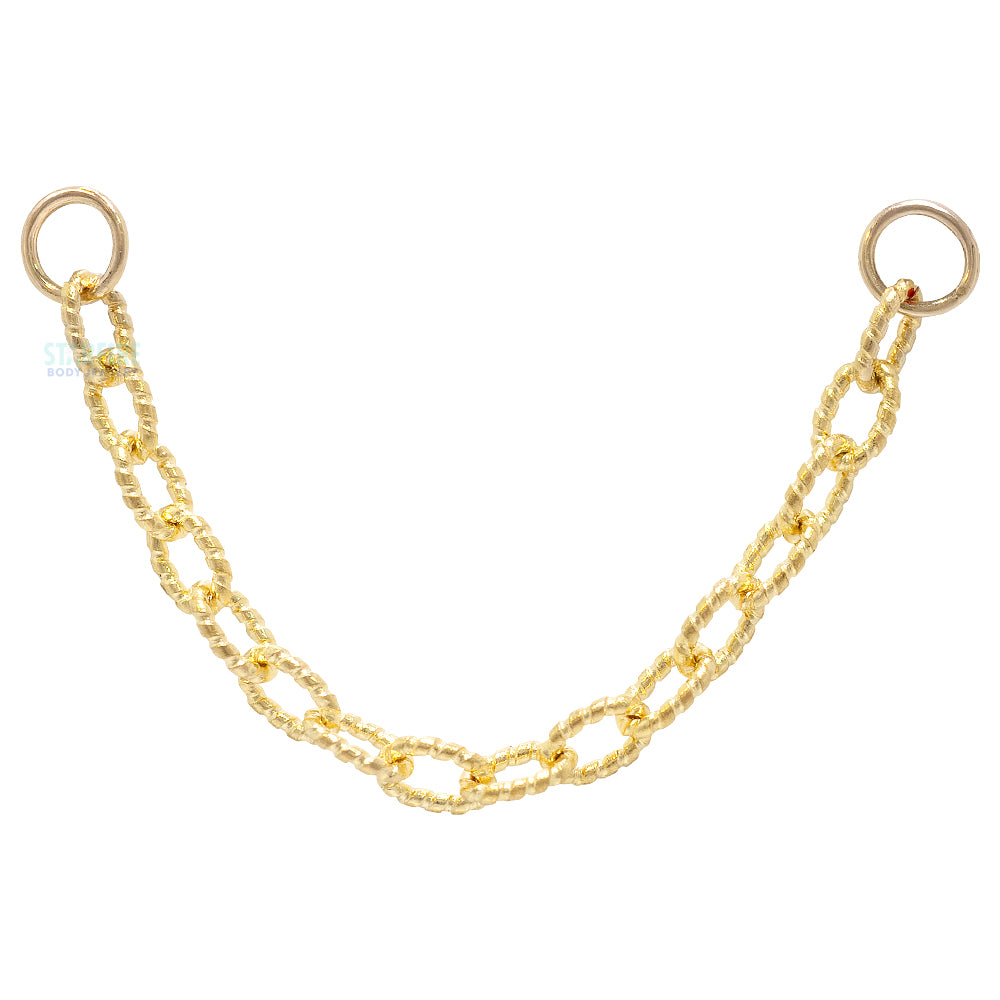 "Texture Me Tight" Chain Attachment in Gold