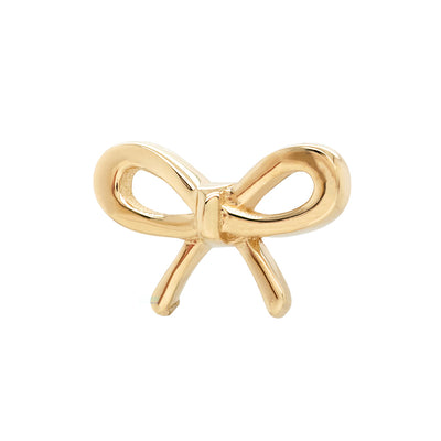 Flat Bow Threaded End in Gold