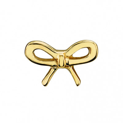 Flat Bow Threaded End in Gold