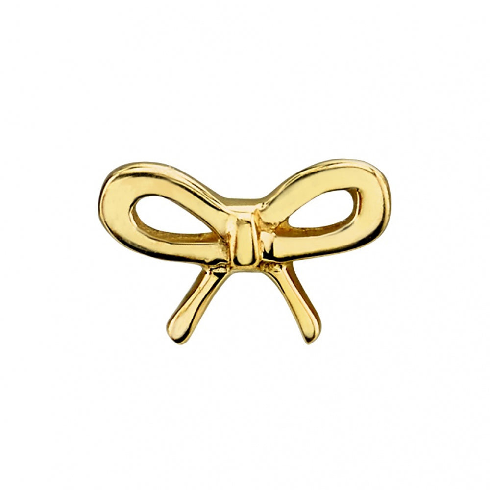 Flat Bow Threaded End in Gold