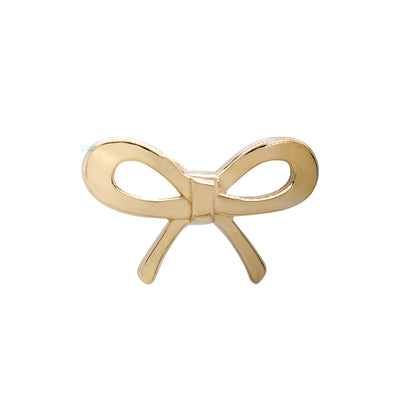 Flat Bow Threaded End in Gold