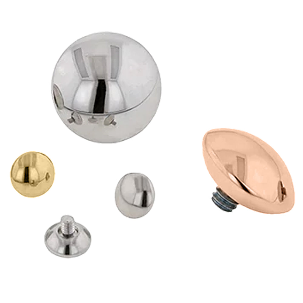 M and M Threaded End in Gold