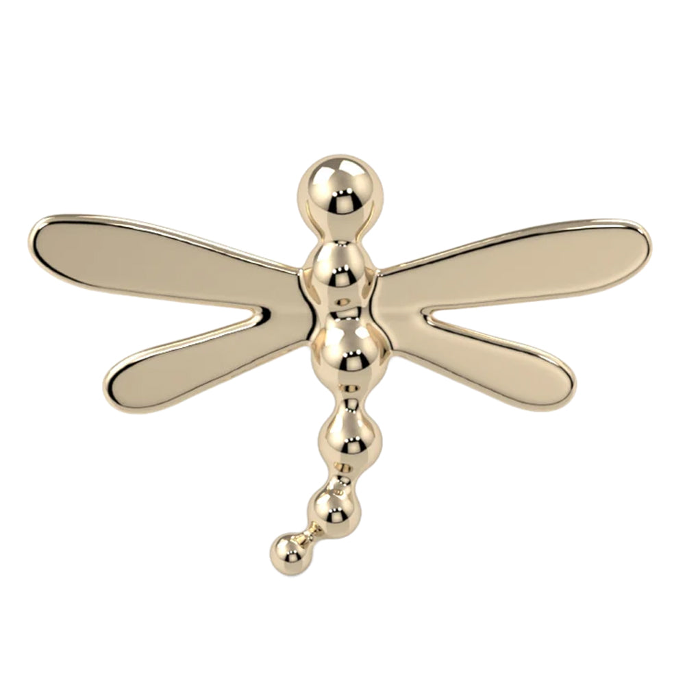 Dragonfly Threaded End in Gold & Platinum