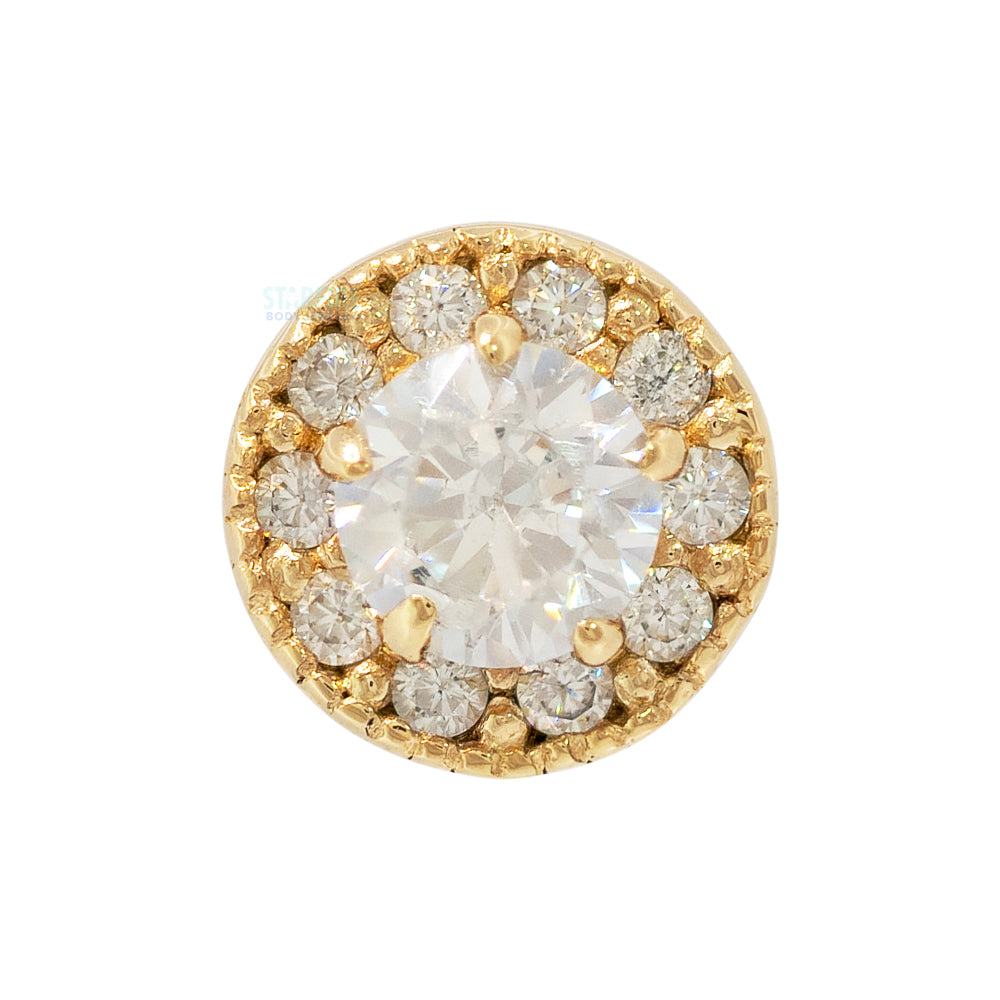 threadless: "Catherine" End in Gold & Platinum with CZ's