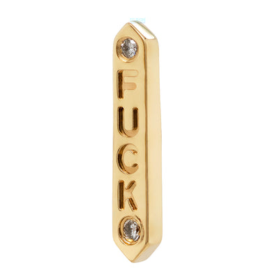 threadless: "Fuck" End in Gold with Diamonds