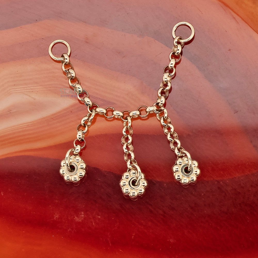"Flower Child" Chain Attachment in Gold