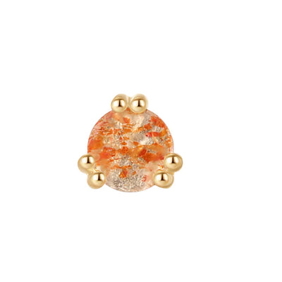 threadless: "Origin" End in Gold with Sunstone