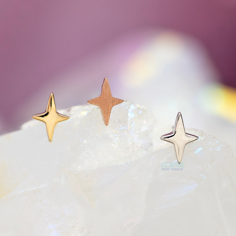 threadless: Four Point Star End in Gold