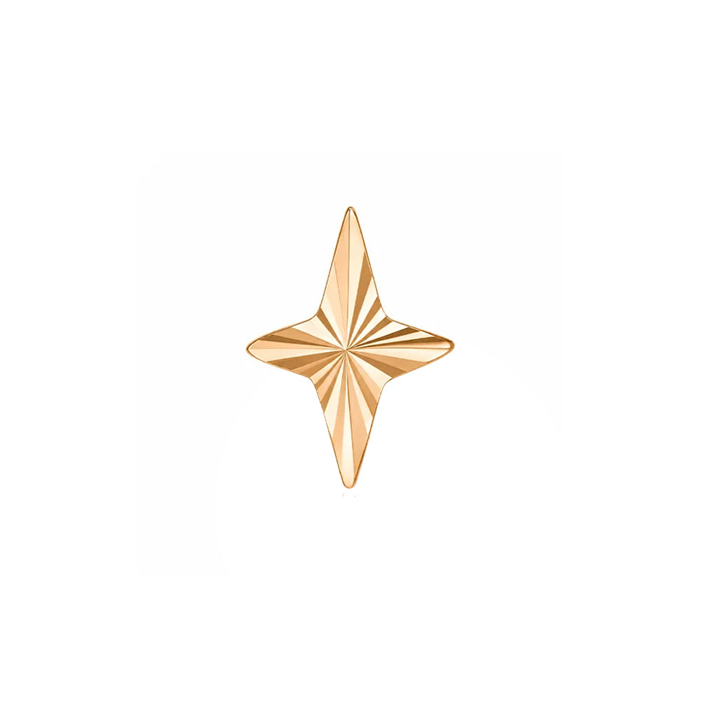 threadless: Four Point Star End in Gold