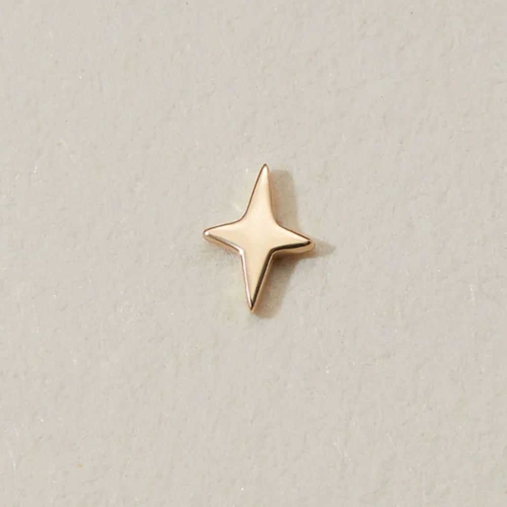 threadless: Four Point Star End in Gold