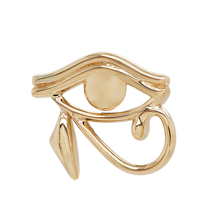 Eye of Horus Threaded End in Gold & Platinum