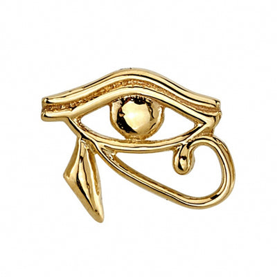 Eye of Horus Threaded End in Gold