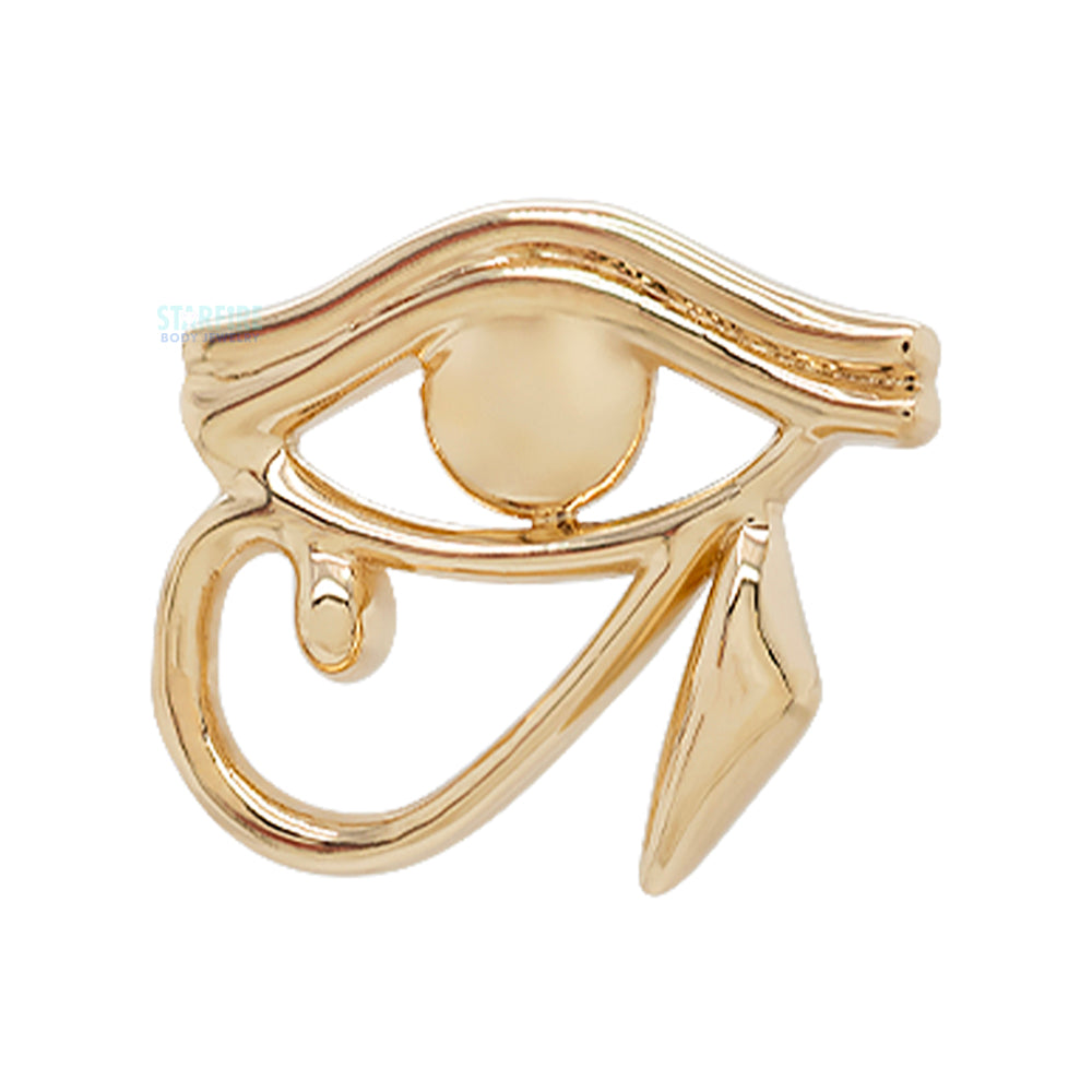 Eye of Ra Threaded End in Gold & Platinum