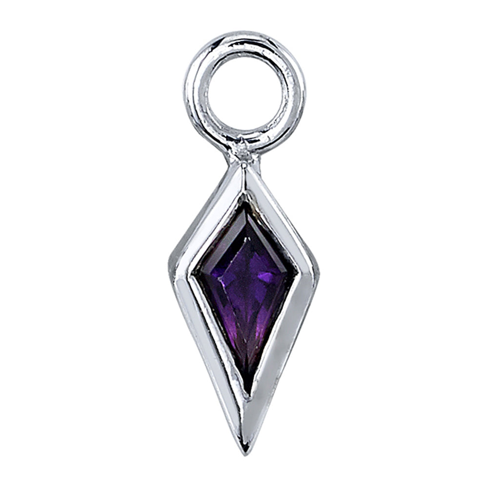 "Pan" Charm in Gold with Amethyst