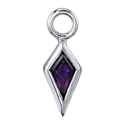 "Pan" Charm in Gold with Amethyst