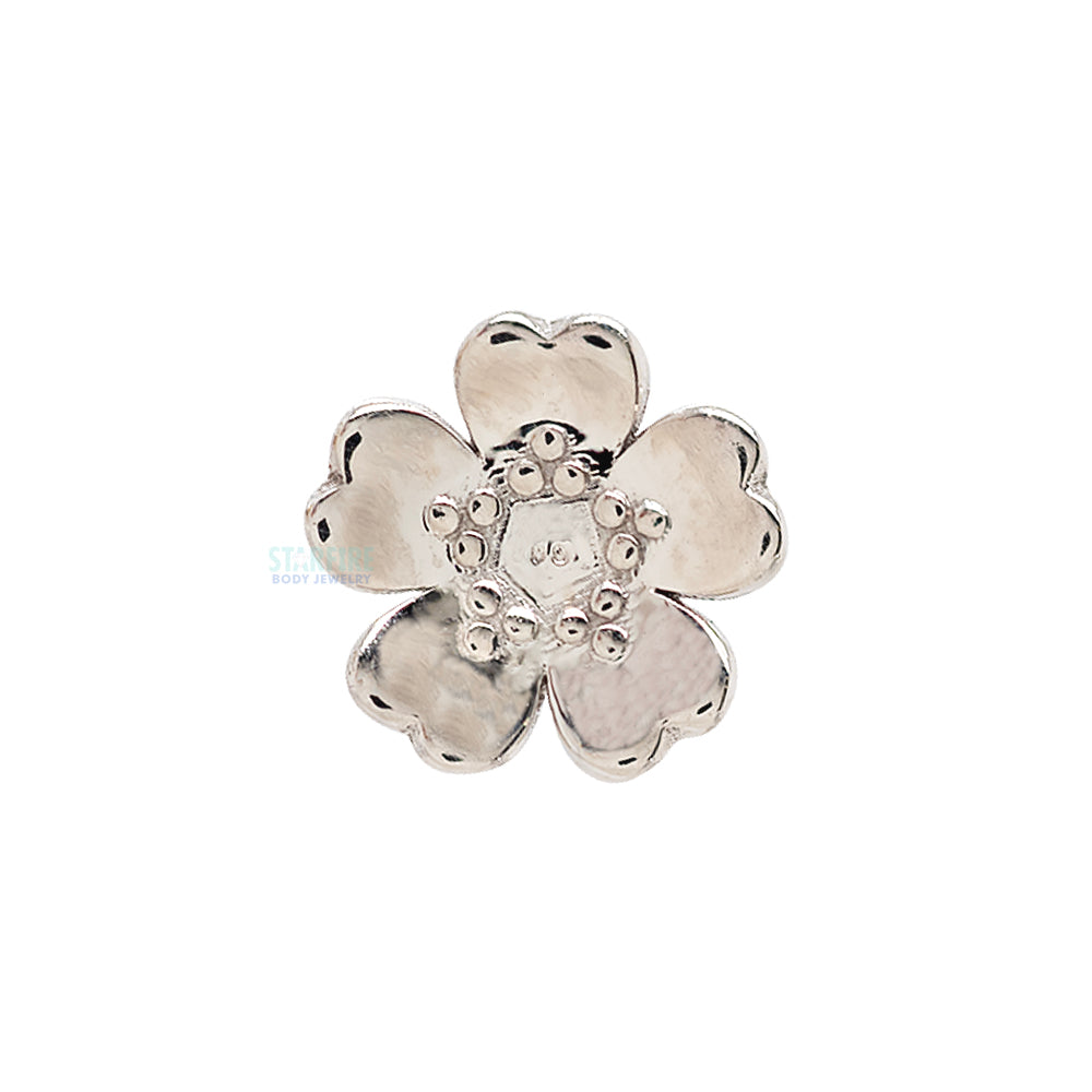 Simple Daisy Threaded End in Gold