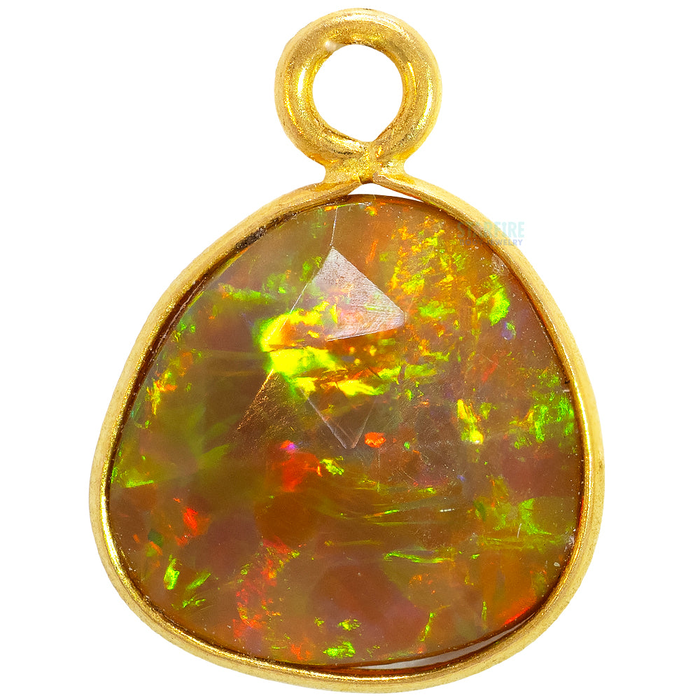 Opal Charm in Gold