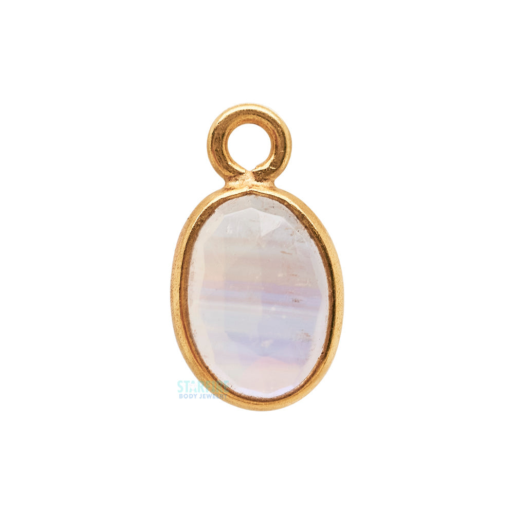 Moonstone Charm in Gold