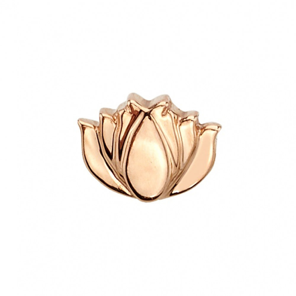threadless: Flat Lotus Pin in Gold & Platinum