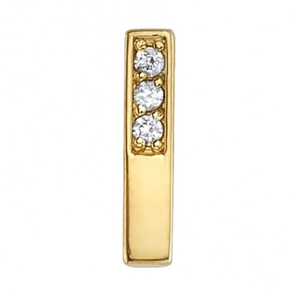 threadless: "Aquilia" Pin in Gold with White CZ's