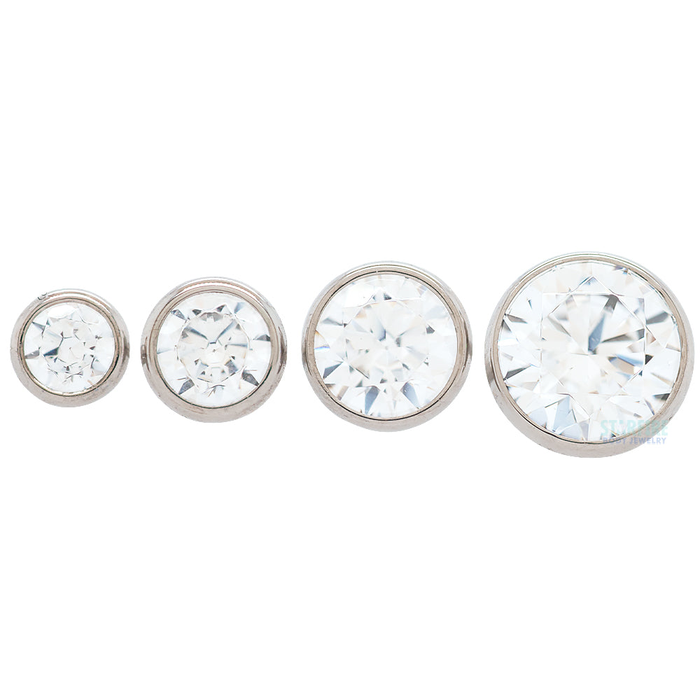 threadless: Extreme Low Profile Faceted Gem Ball End