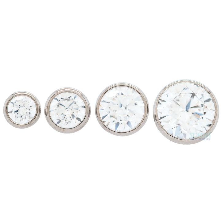 threadless: Extreme Low Profile Faceted Gem Ball End