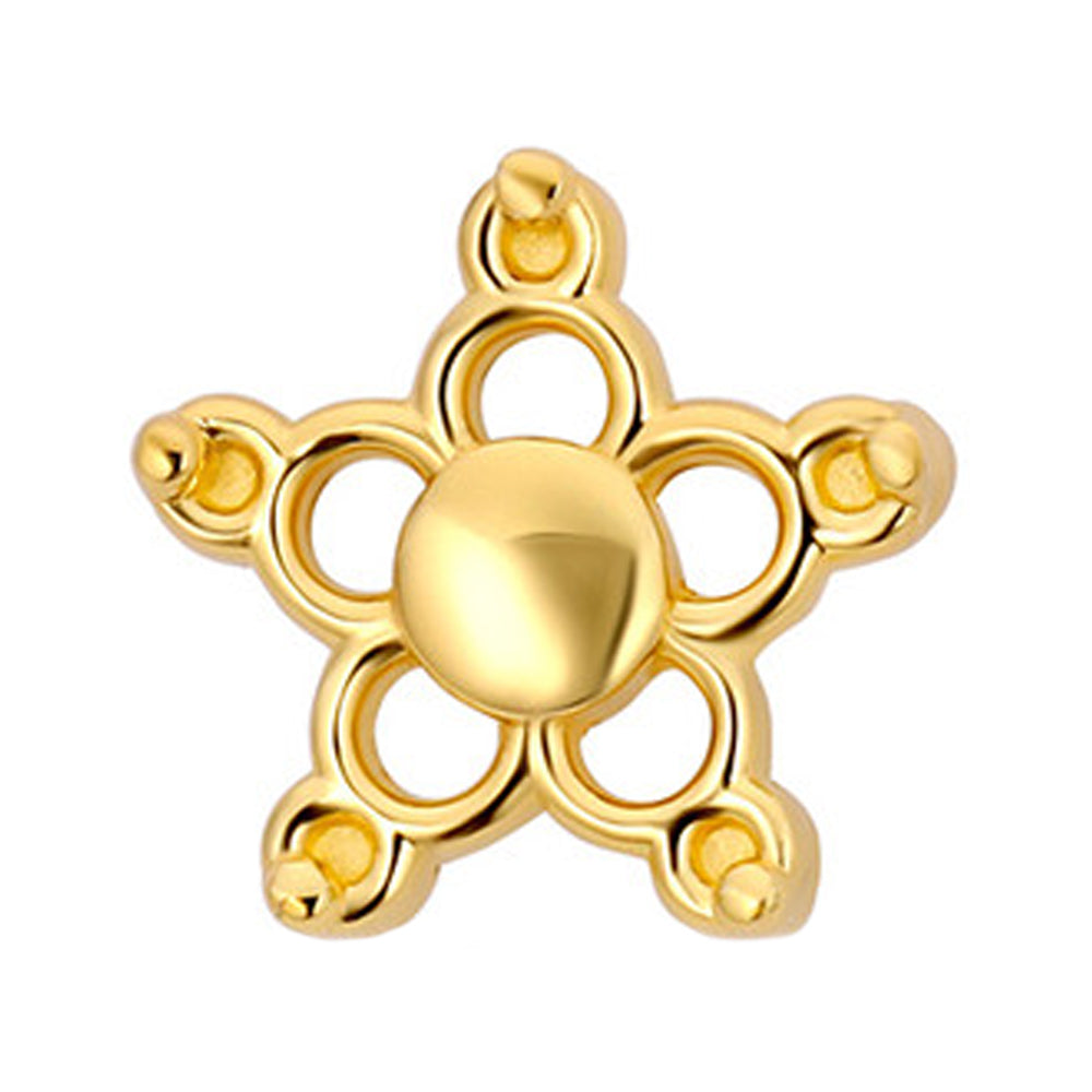 threadless: Bubble Star End in Gold