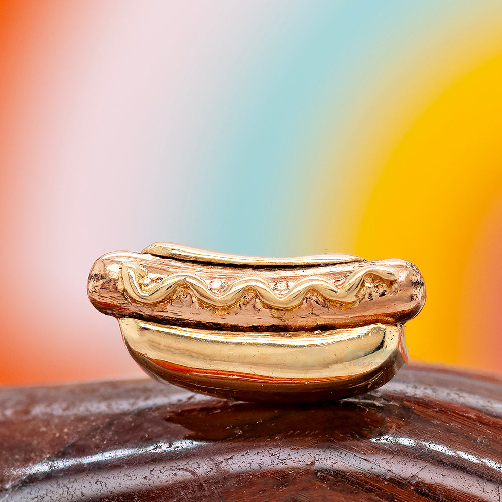 threadless: Hot Dog End in Gold