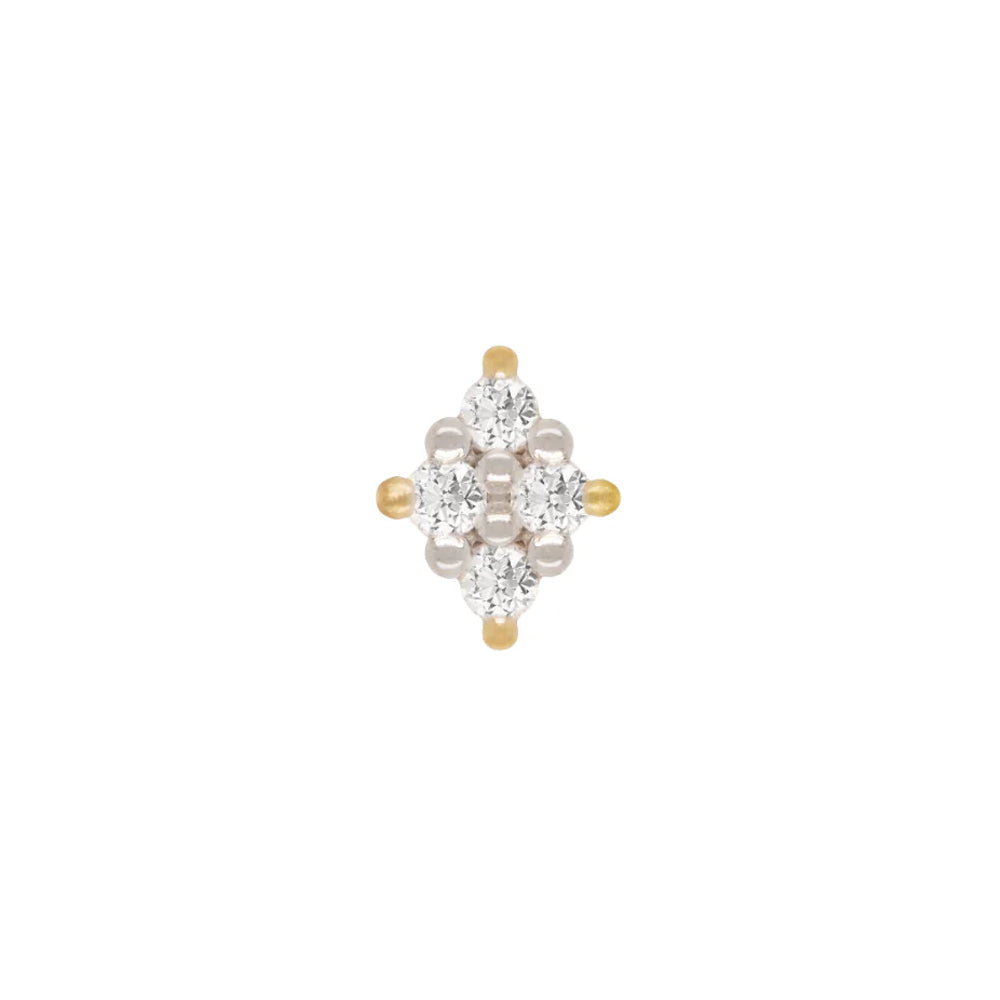 threadless: "Belle" End in Gold with Diamonds