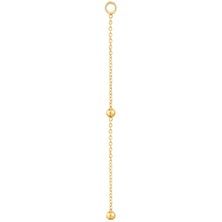"Cute Bead" Chain Charm in Gold