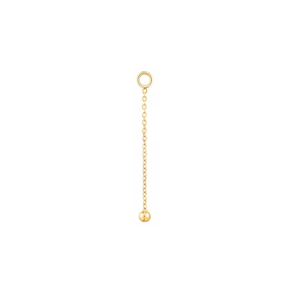 "Cute Bead" Chain Charm in Gold